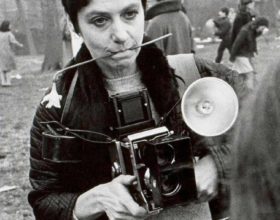 Diane Arbus in Central Park, 1969, photographed by Garry Winogrand